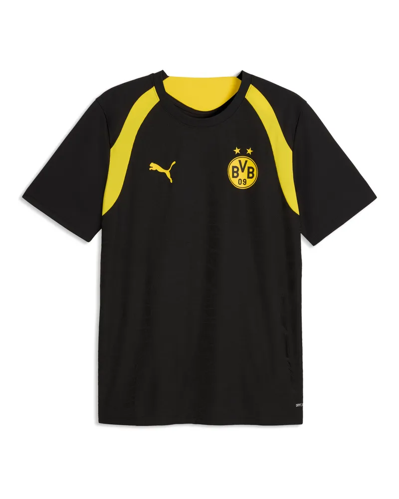 Puma Maglia da training aderente Borussia Dortmund da uomo, Accessori, Nero Black