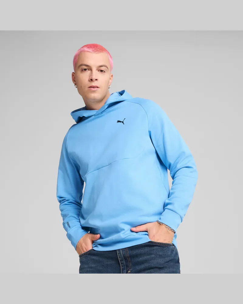 Puma Felpa con cappuccio TECH da uomo, Abbigliamento, Blu Blue