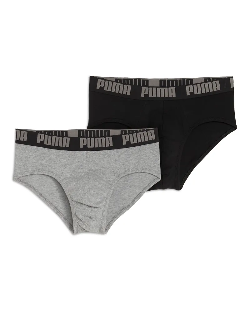 Puma Slip  da uomo in confezione doppia, Abbigliamento, Grigio Gray
