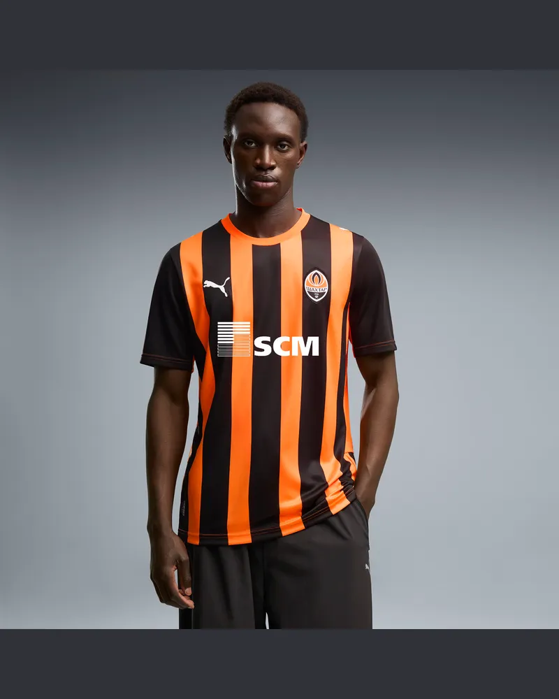 Puma Maglia Home Shakthar Donetsk 26/27 da uomo, Accessori, Arancione Orange