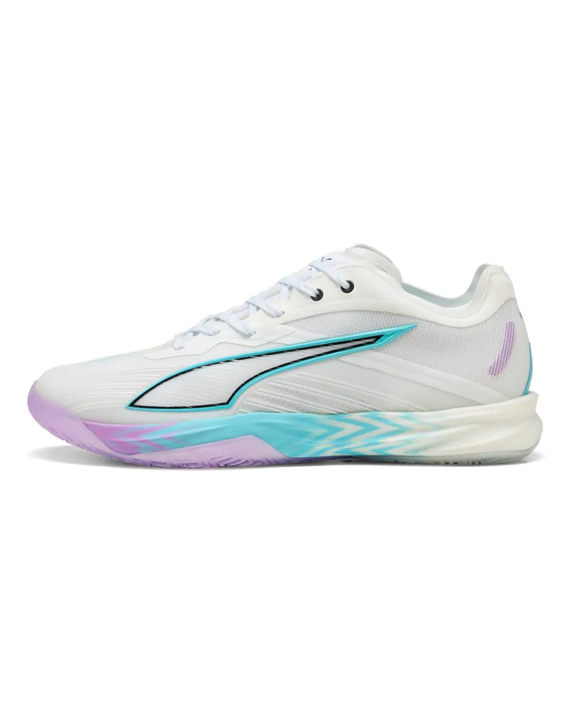 Puma Scarpe da pallamano Accelerate NITRO™ SQD 5 ENERGY unisex, Scarpe, Bianco White