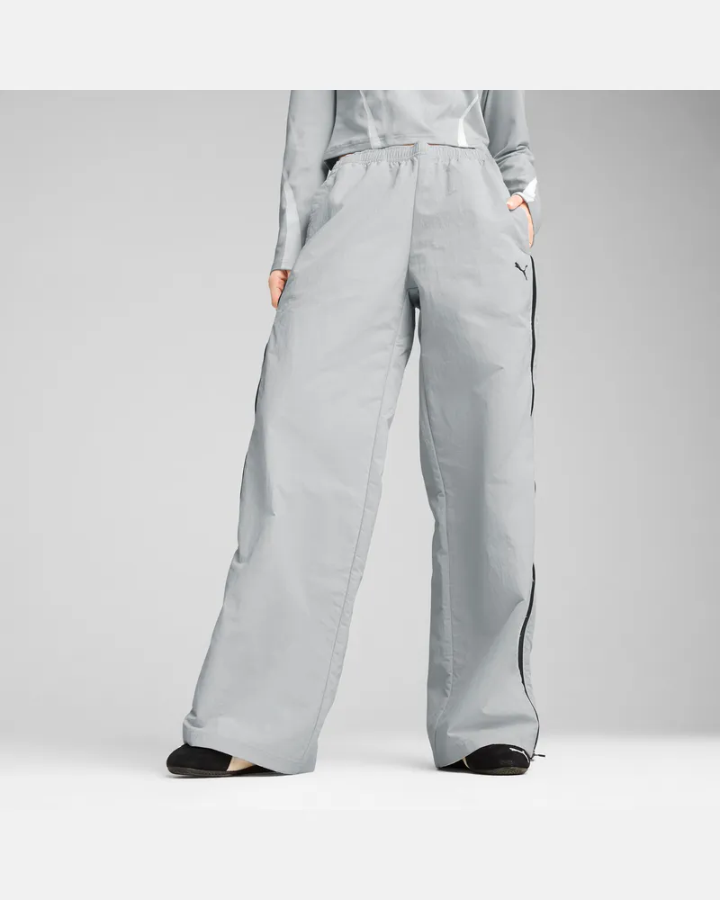 Puma Pantaloni in tessuto con zip DARE TO vestibilità comoda da donna, Accessori, Grigio Gray