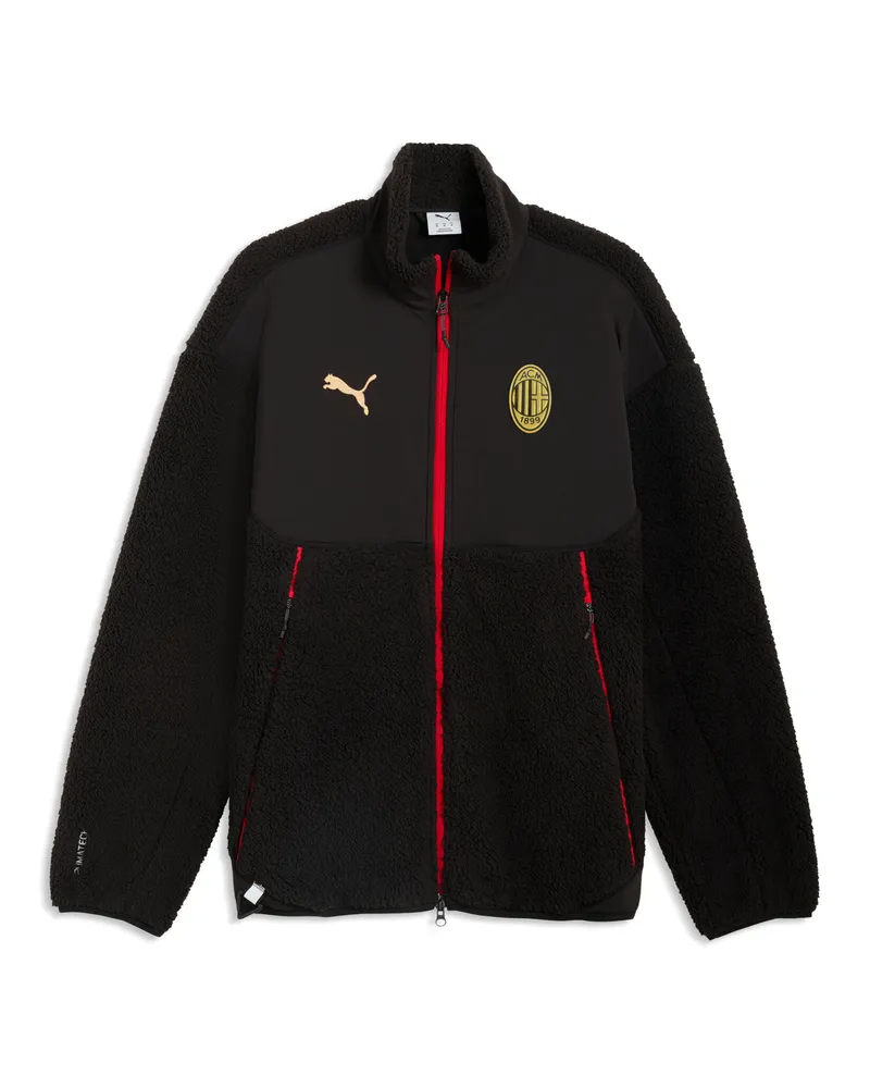 Puma Giacca in sherpa AC Milan TECH Soft Tech da uomo, Accessori, Nero Black