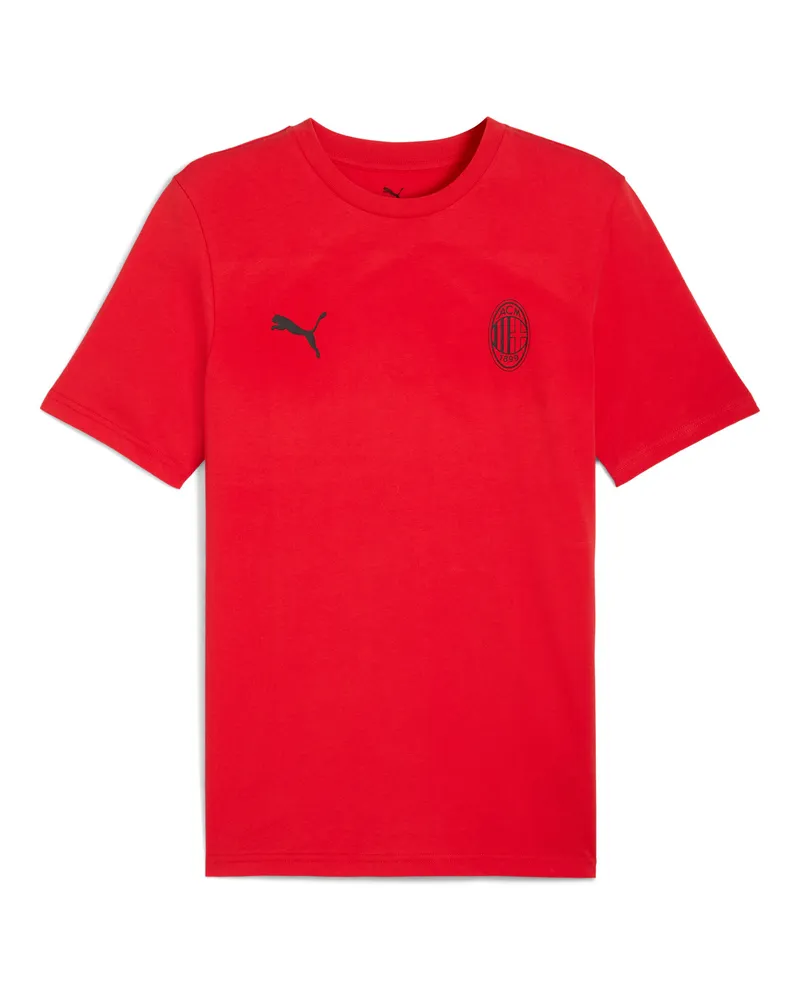 Puma T-shirt AC Milan FtblEssentials da uomo, Accessori, Rosso Red