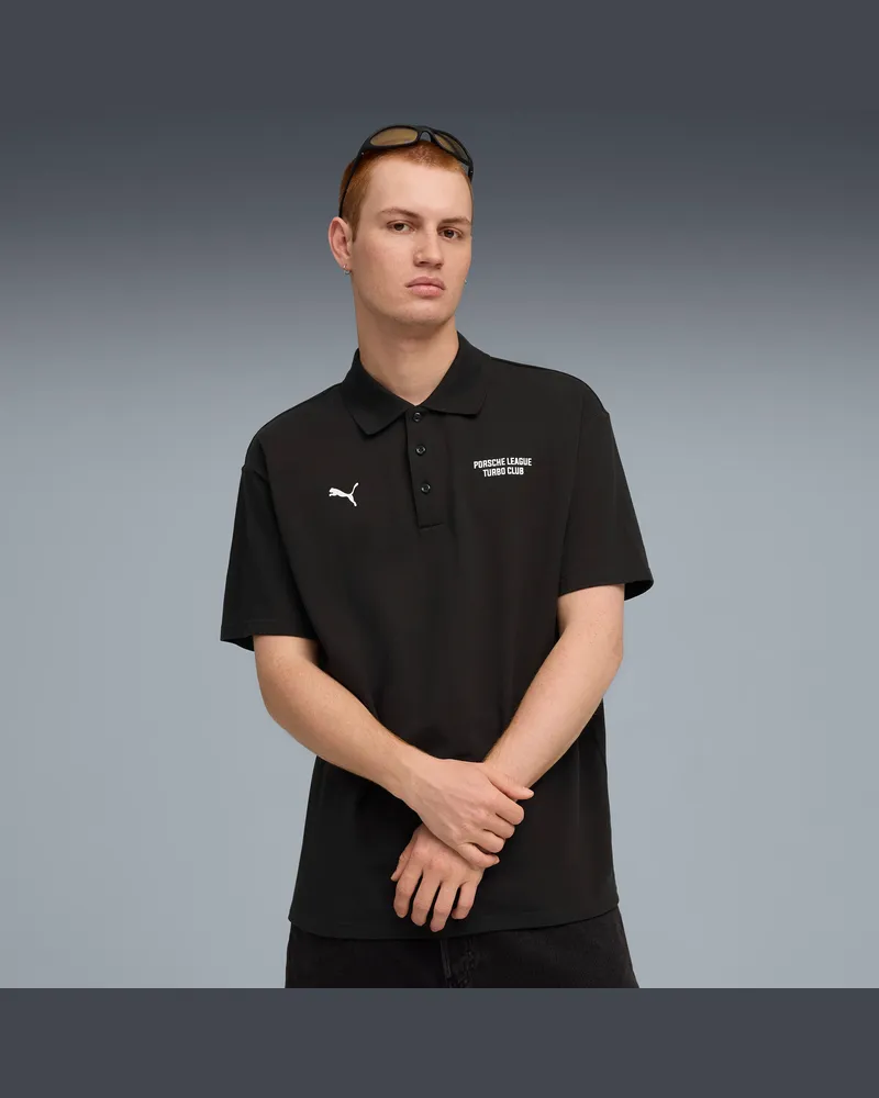 Puma Polo Porsche Legacy da uomo, Abbigliamento, Nero Black