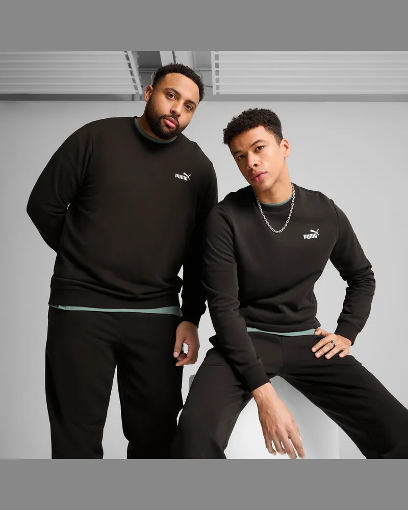 Puma Girocollo con logo piccolo N. 1 Essentials da uomo, Abbigliamento, Nero Black