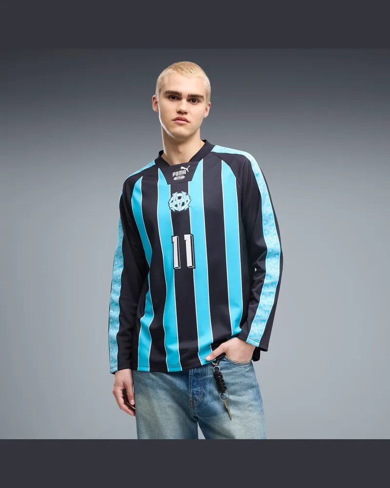 Puma Maglia Olympique de Marseille KING dal taglio morbido da uomo, Abbigliamento, Blu Blue