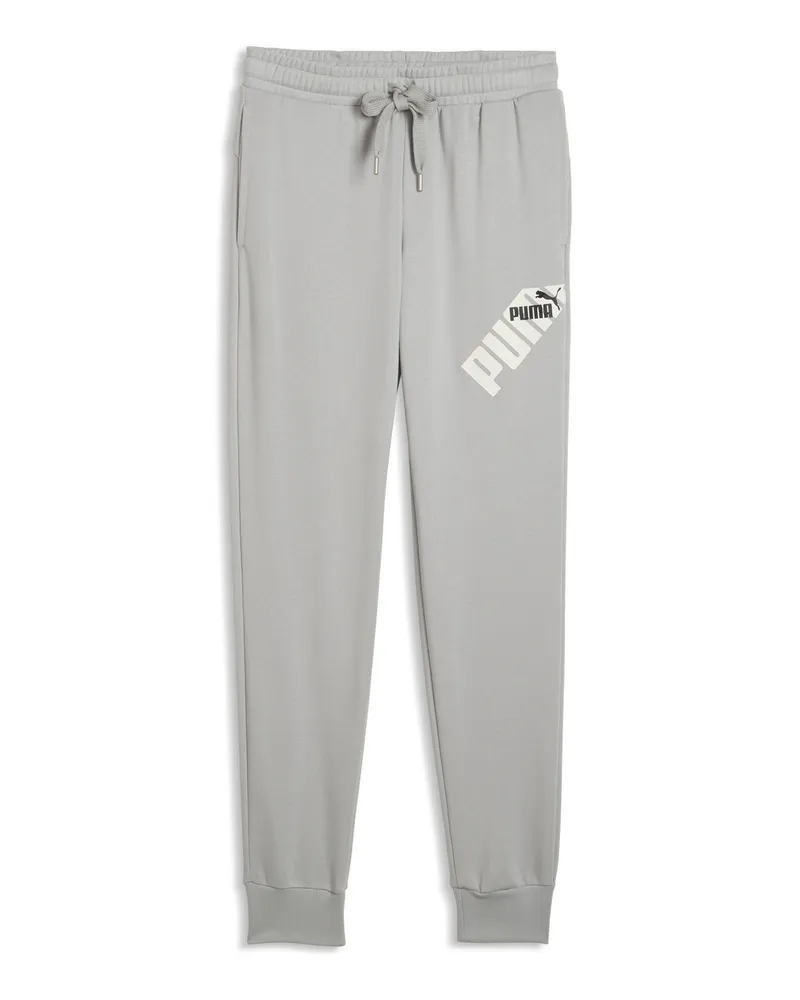 Puma Pantaloni da corsa  POWER, Abbigliamento, Grigio Gray