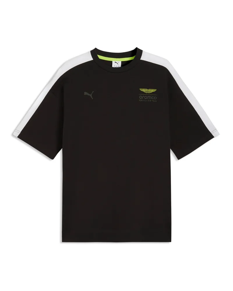 Puma T-shirt  x ASTON MARTIN ARAMCO F1® TEAM T7 da uomo, Accessori, Nero Black