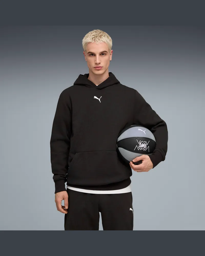 Puma Felpa con cappuccio da basket teamJAWS Post Game da uomo, Accessori, Nero Black