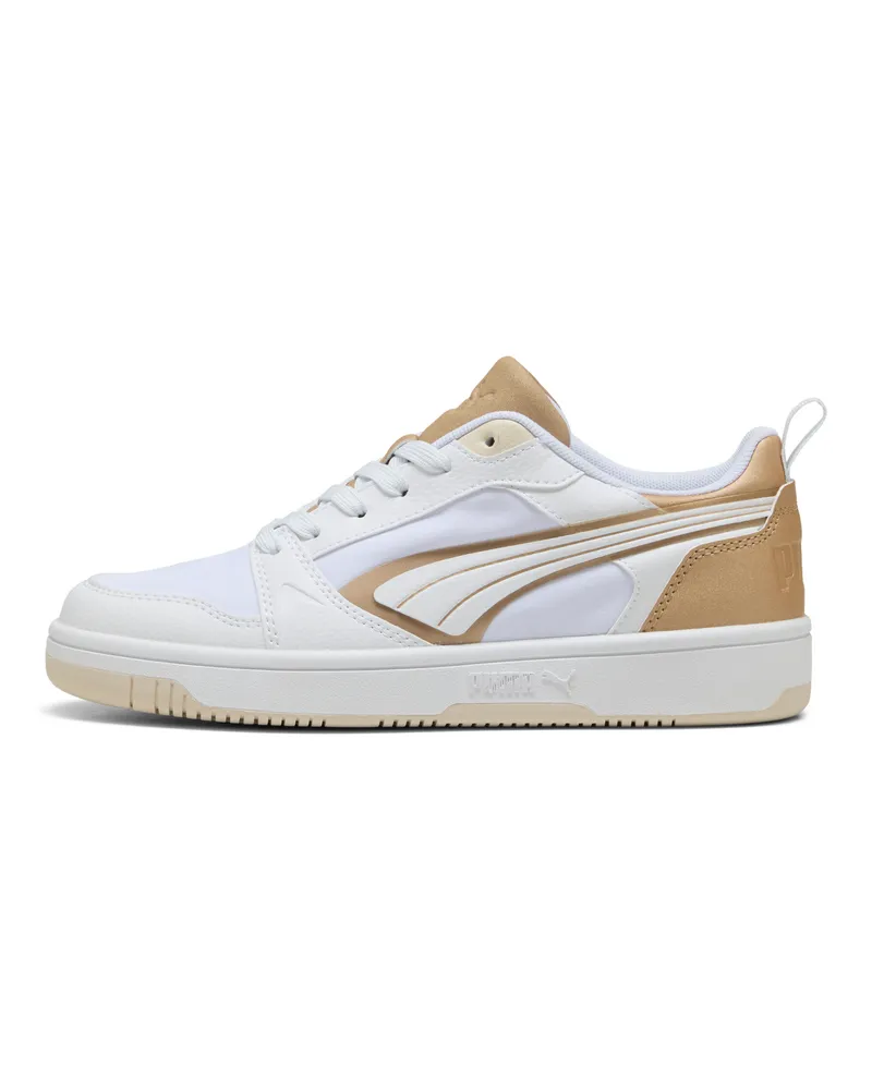 Puma Sneakers a taglio basso Rebound v6 Aqua Metallizzatos unisex, Scarpe, Bianco White