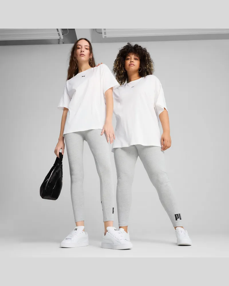 Puma Leggings con logo ESS N. 1 da donna, Abbigliamento, Grigio Gray