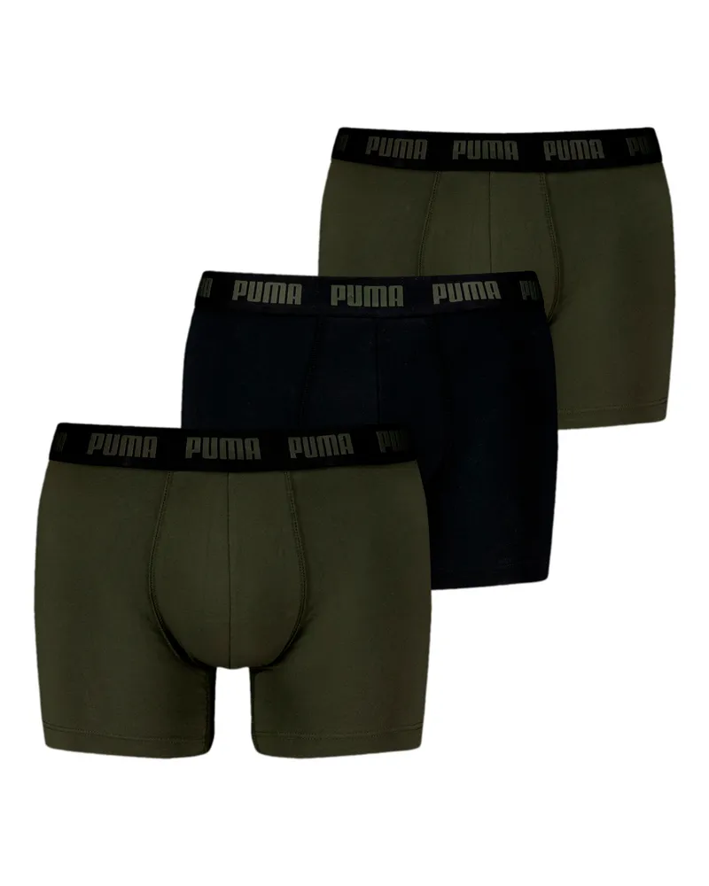 Puma Boxer in confezione da 3 pezzi da uomo, Abbigliamento, Marrone Brown