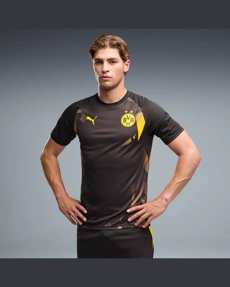 Puma Maglia da riscaldamento Borussia Dortmund da uomo, Accessori, Nero Black