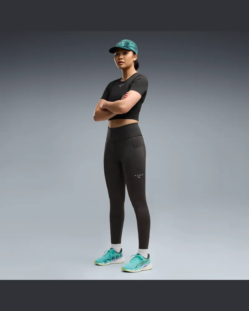 Puma Pantaloni aderenti  x HYROX PWRMODE 7/8 da donna, Accessori, Nero Black