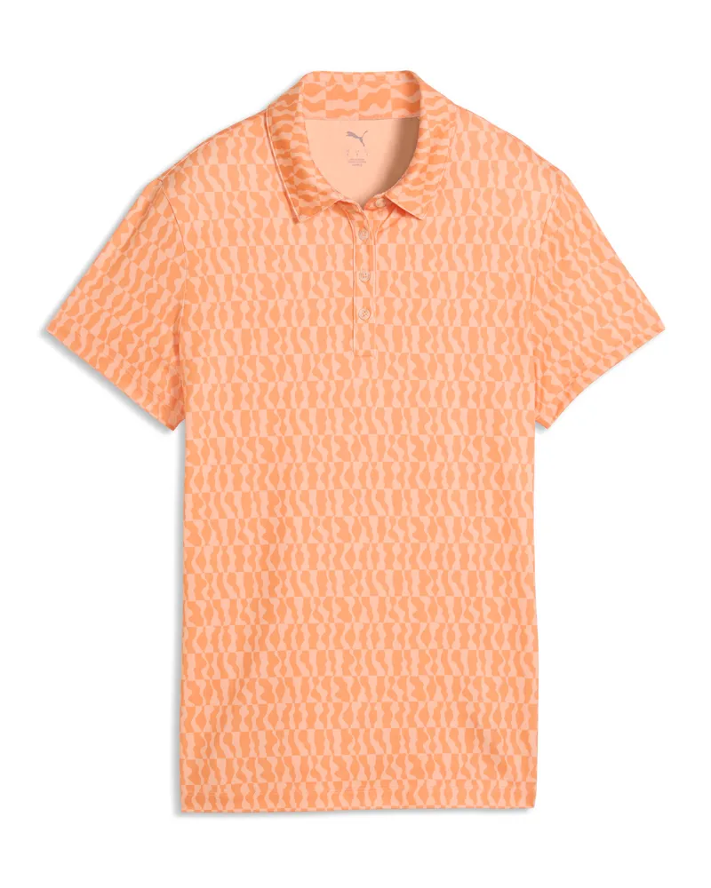 Puma Polo CLOUDSPUN Wavey da donna, Abbigliamento, Arancione Orange
