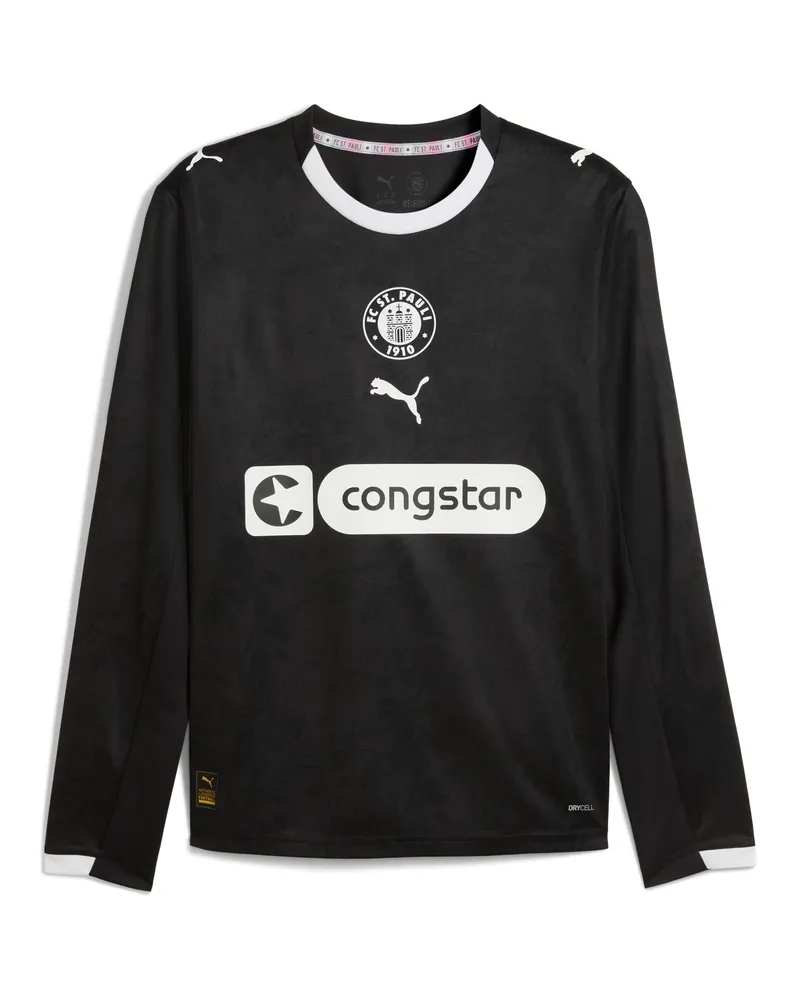 Puma Maglia gara a maniche lunghe Third FC St. Pauli 25/26 da uomo, Accessori, Nero Black