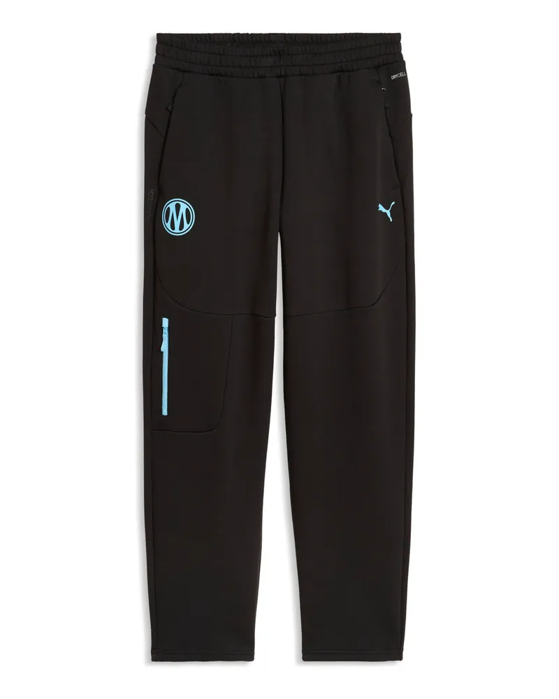 Puma Pantaloni della tuta Olympique de Marseille TECH da uomo, Accessori, Nero Black
