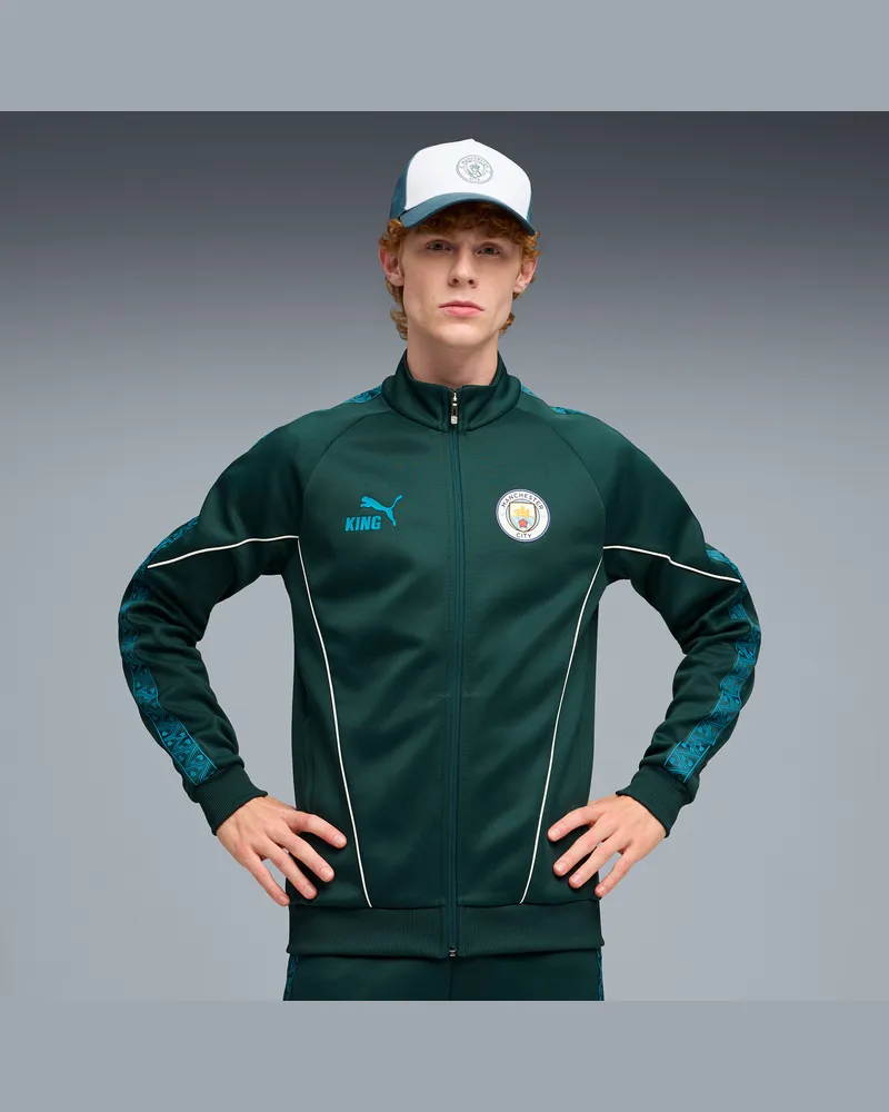 Puma Giacca Manchester City KING Anthem da uomo, Abbigliamento, Verde Green