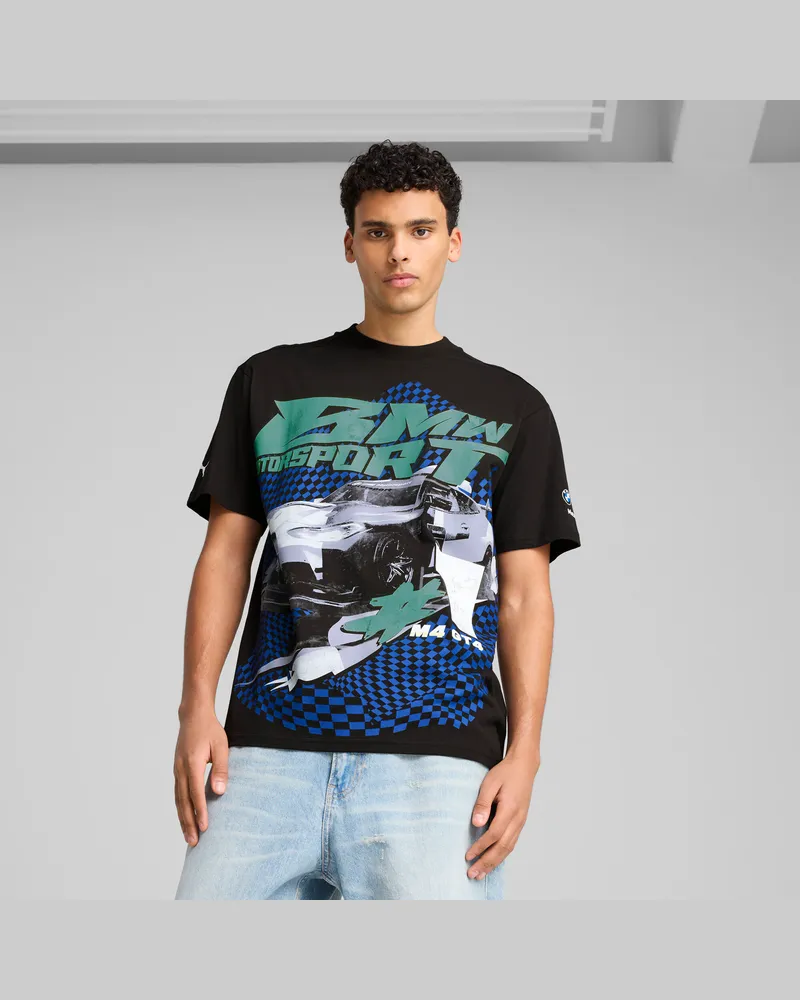 Puma T-shirt grafica BMW M Motorsport da uomo, Abbigliamento, Nero Black