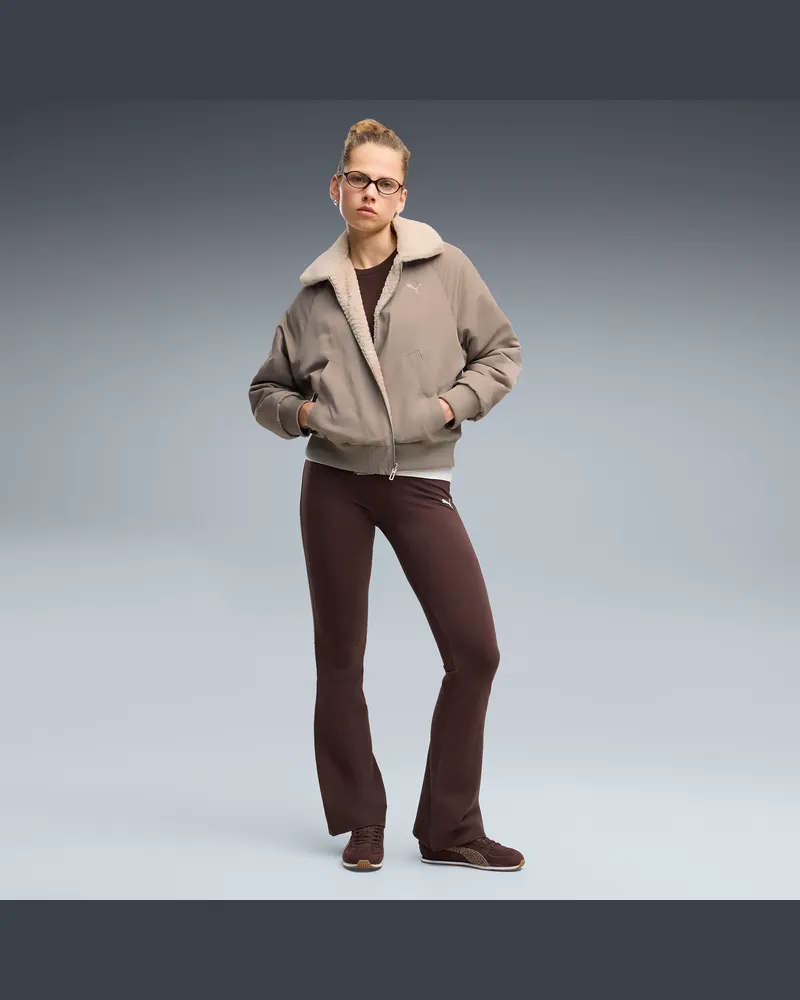 Puma Leggings a vita alta Essentials da donna, Abbigliamento, Marrone Brown