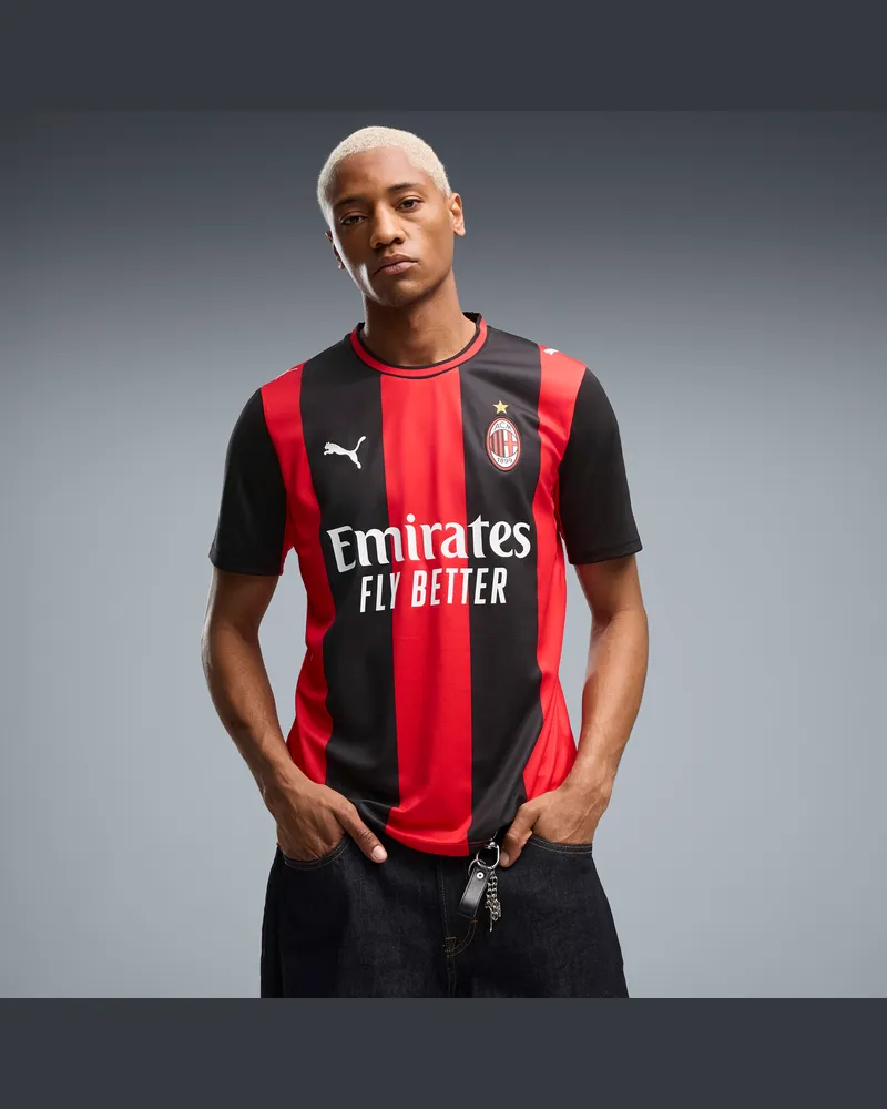 Puma Maglia Home AC Milan 26/27 da uomo, Accessori, Nero Black