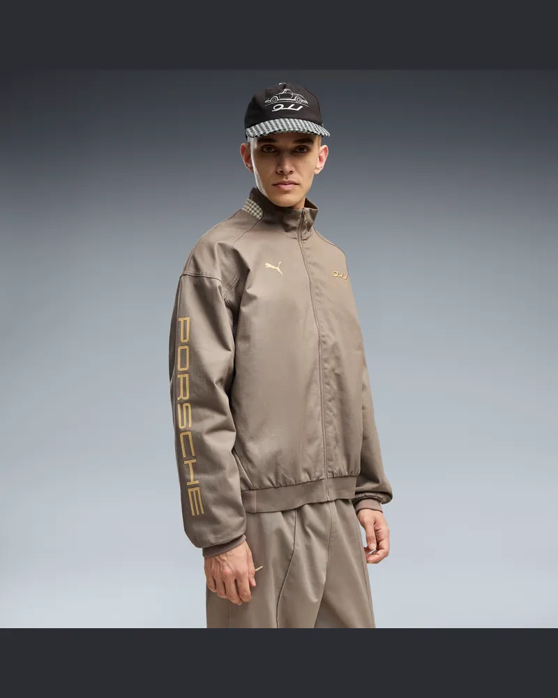 Puma Giacca Porsche Legacy Lifestyle da uomo, Abbigliamento, Beige Beige