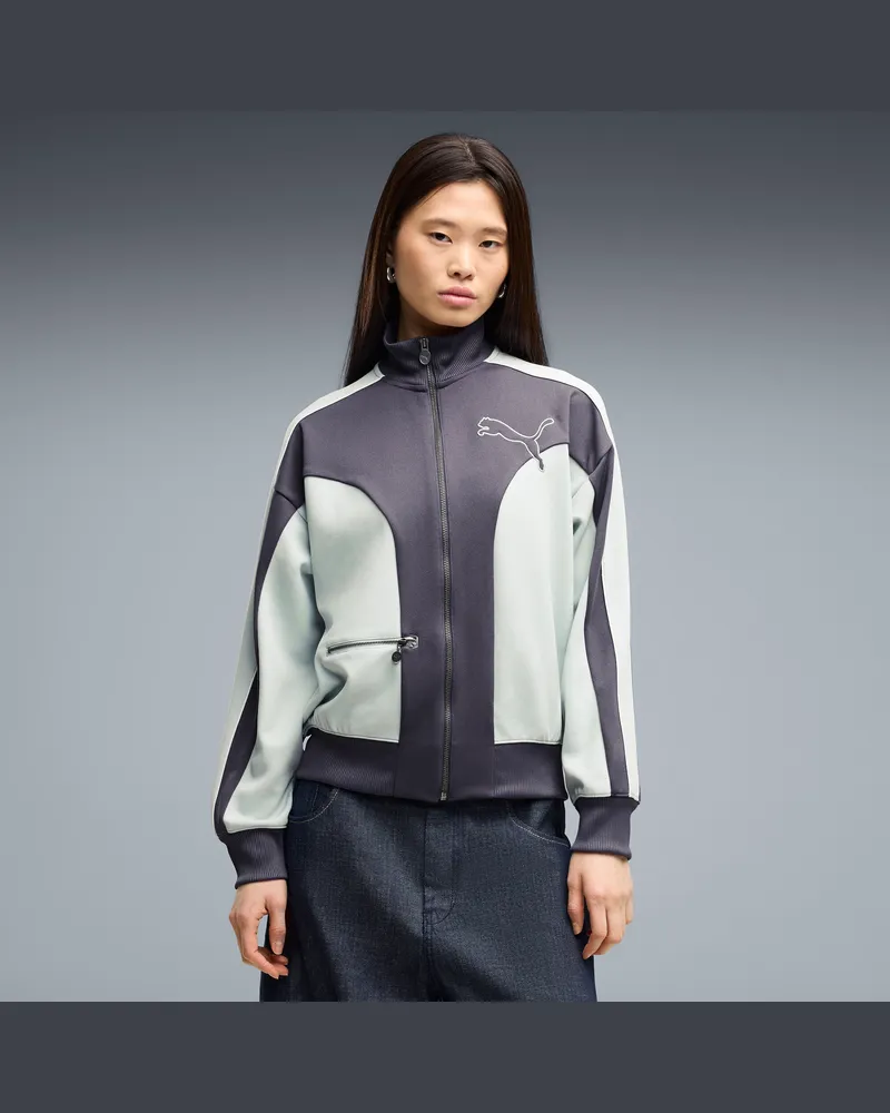 Puma Giacca sportiva T7 Love Of The Cat dal taglio morbido da donna, Abbigliamento, Grigio Gray