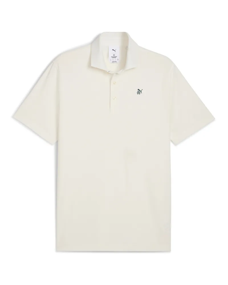 Puma Polo da golf in jacquard x REIGNING CHAMP MATTR da uomo, Abbigliamento, Bianco White