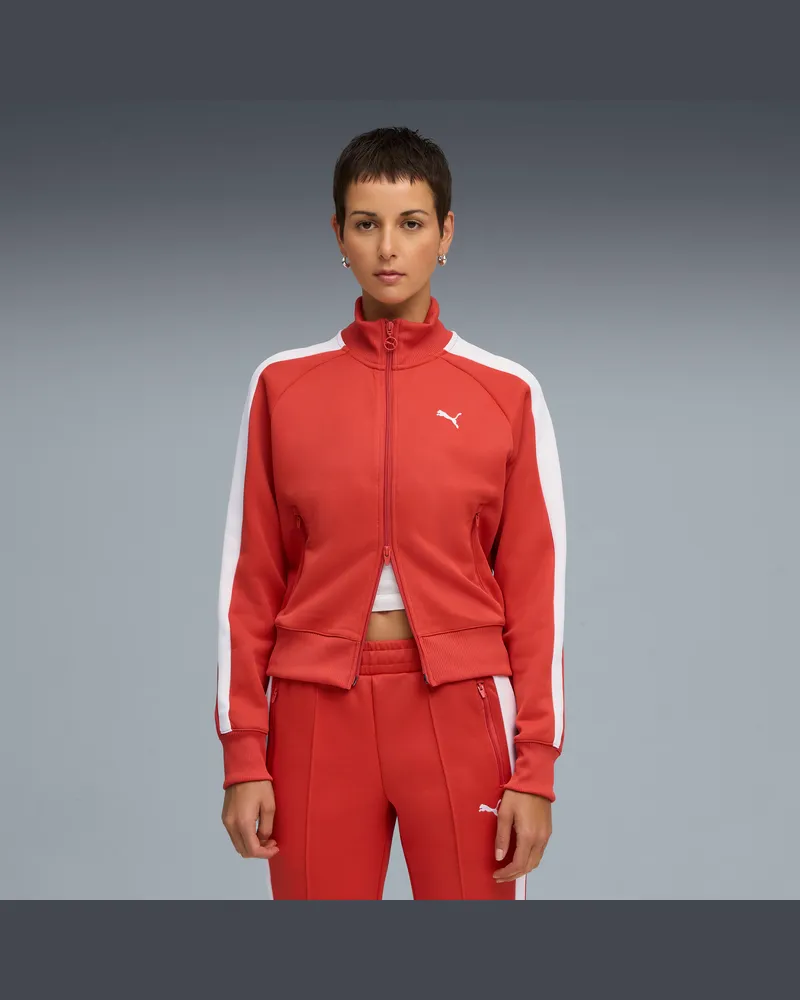 Puma Giacca da corsa corta T7 ALWAYS ON da donna, Abbigliamento, Rosso Red