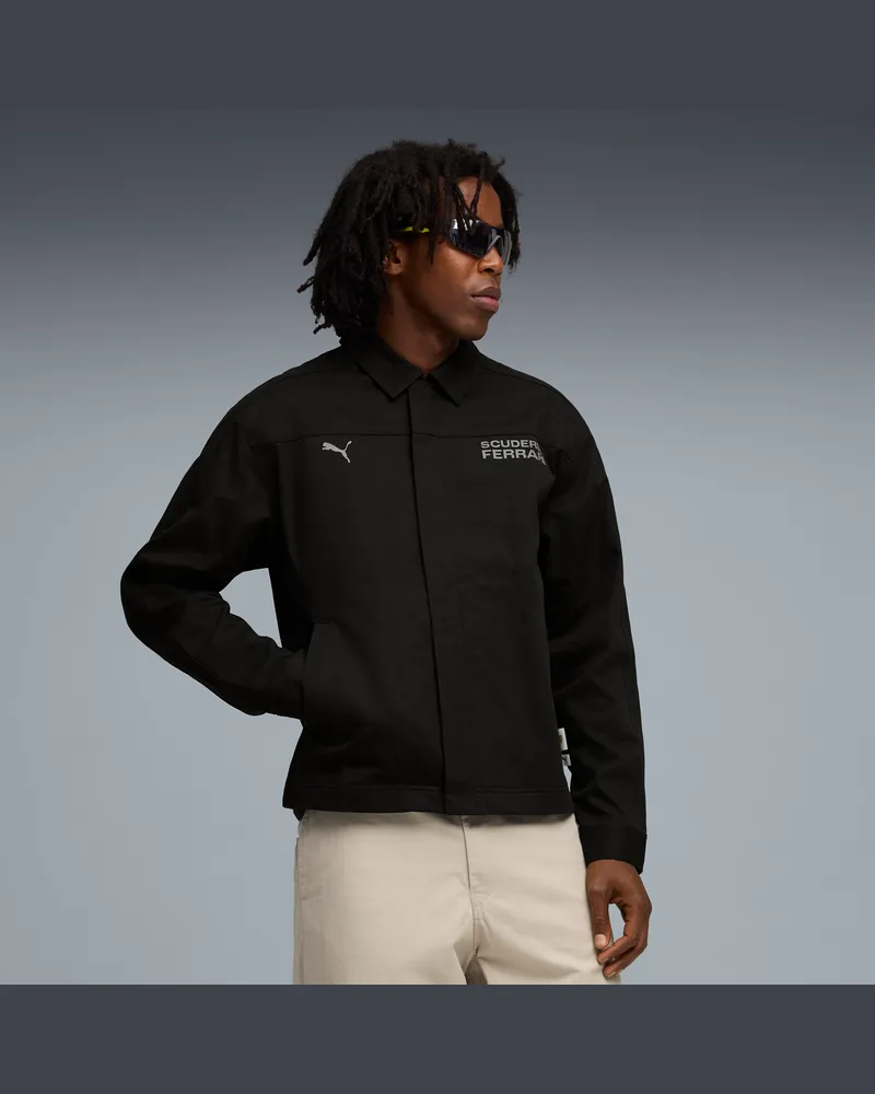 Puma Giacca Scuderia Ferrari HP Lifestyle da uomo, Abbigliamento, Nero Black