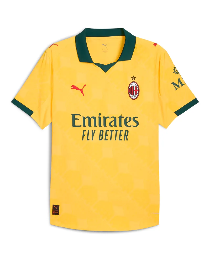 Puma Maglia gara Third AC Milan Authentic 25/26 da uomo, Accessori, Giallo Yellow