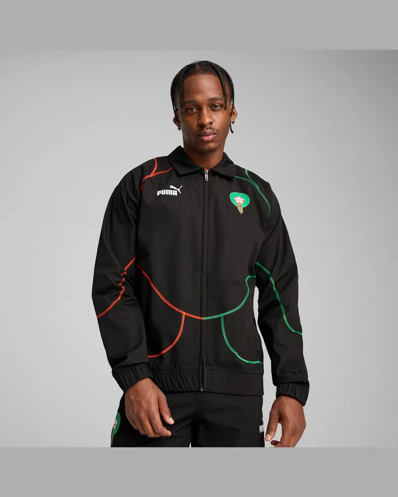 Puma Giacca da corsa Marocco ftblStatement da uomo, Abbigliamento, Nero Black