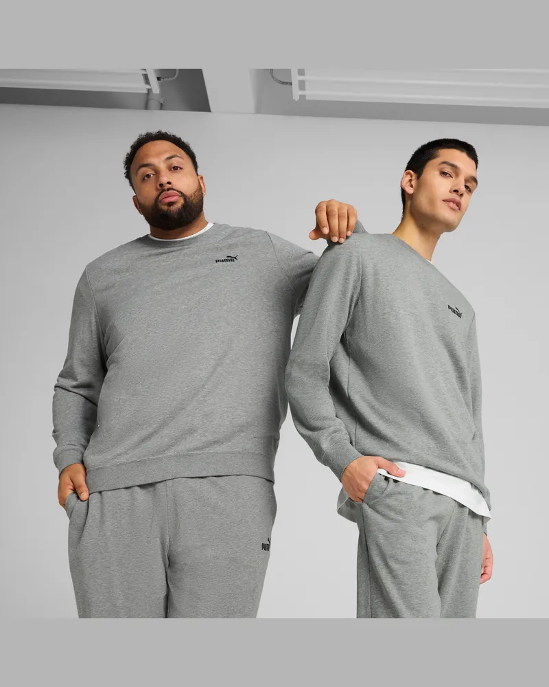 Puma Girocollo con logo piccolo N. 1 Essentials da uomo, Abbigliamento, Grigio Gray