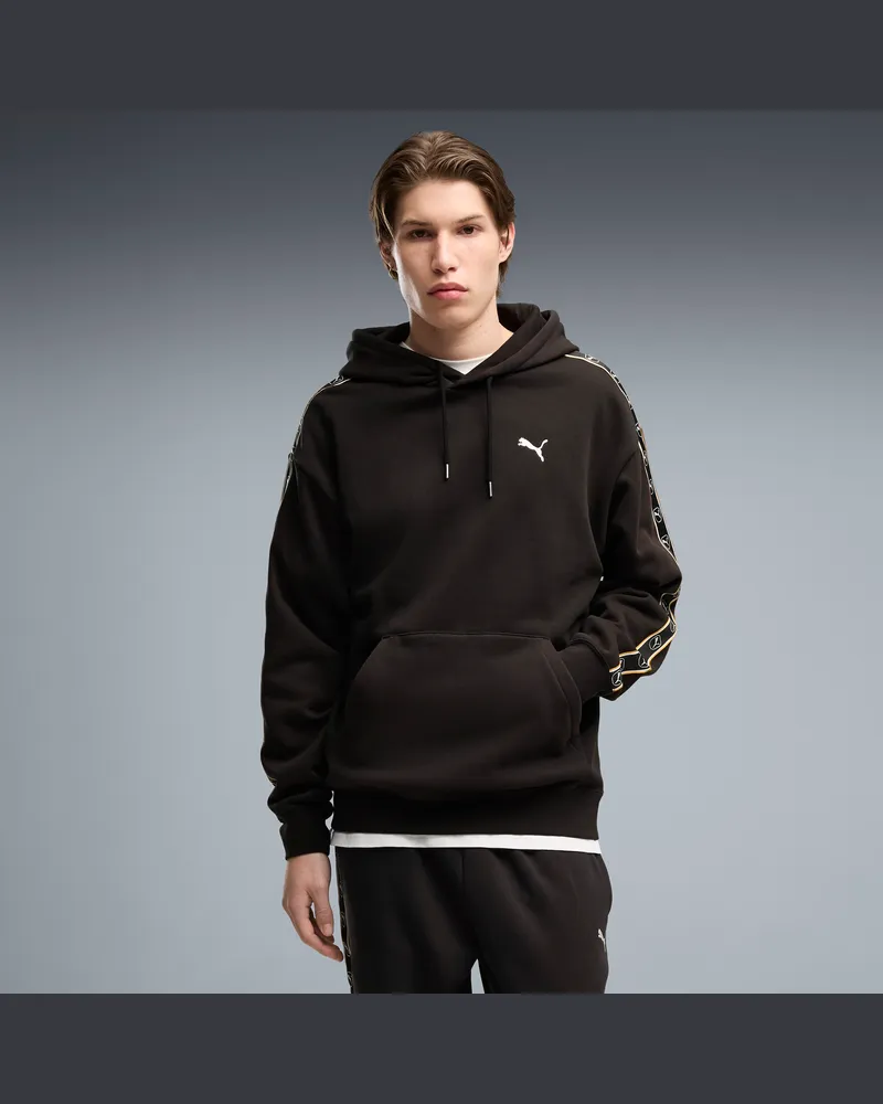 Puma Felpa con cappuccio Essentials Elevated dal taglio morbido da uomo, Abbigliamento, Nero Black