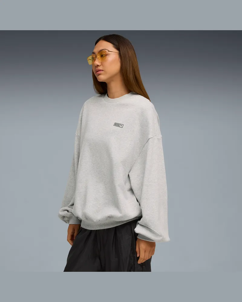 Puma Felpa oversize  x ROSÉ da donna, Abbigliamento, Grigio Gray