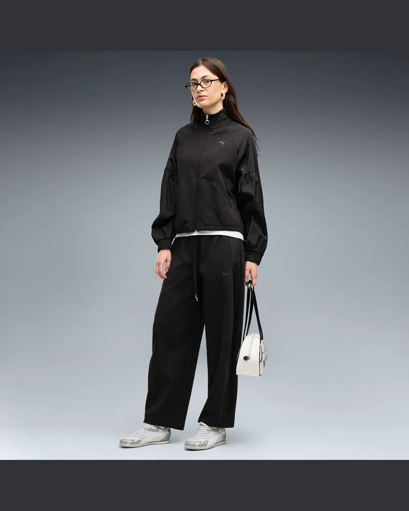 Puma Pantaloni HER dal taglio morbido da donna, Abbigliamento, Nero Black