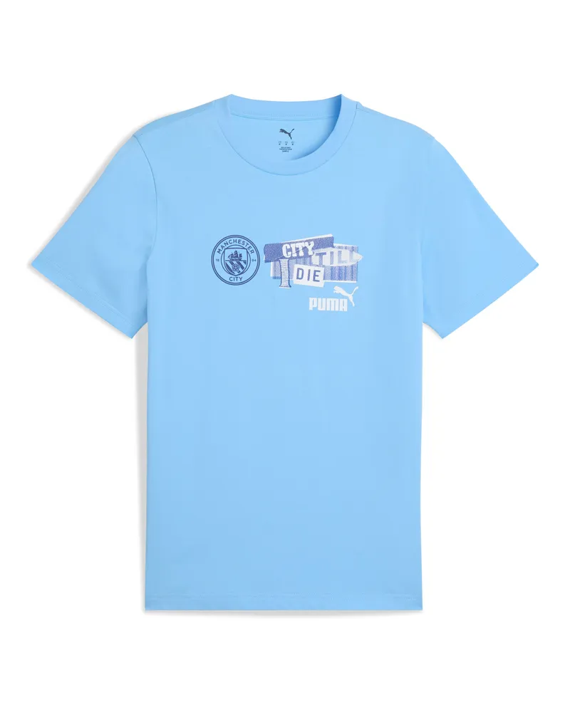 Puma T-shirt Manchester City ftblNRGY da uomo, Accessori, Blu Blue