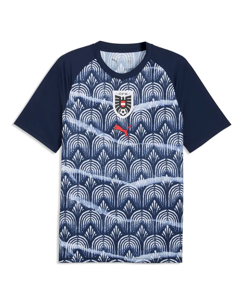 Puma Maglia da riscaldamento Austria da uomo, Accessori, Blu Blue