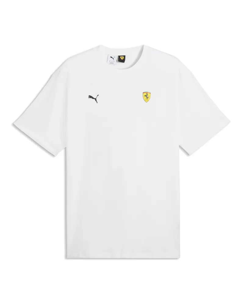 Puma T-shirt con grafica Ferrari da uomo, Accessori, Bianco White