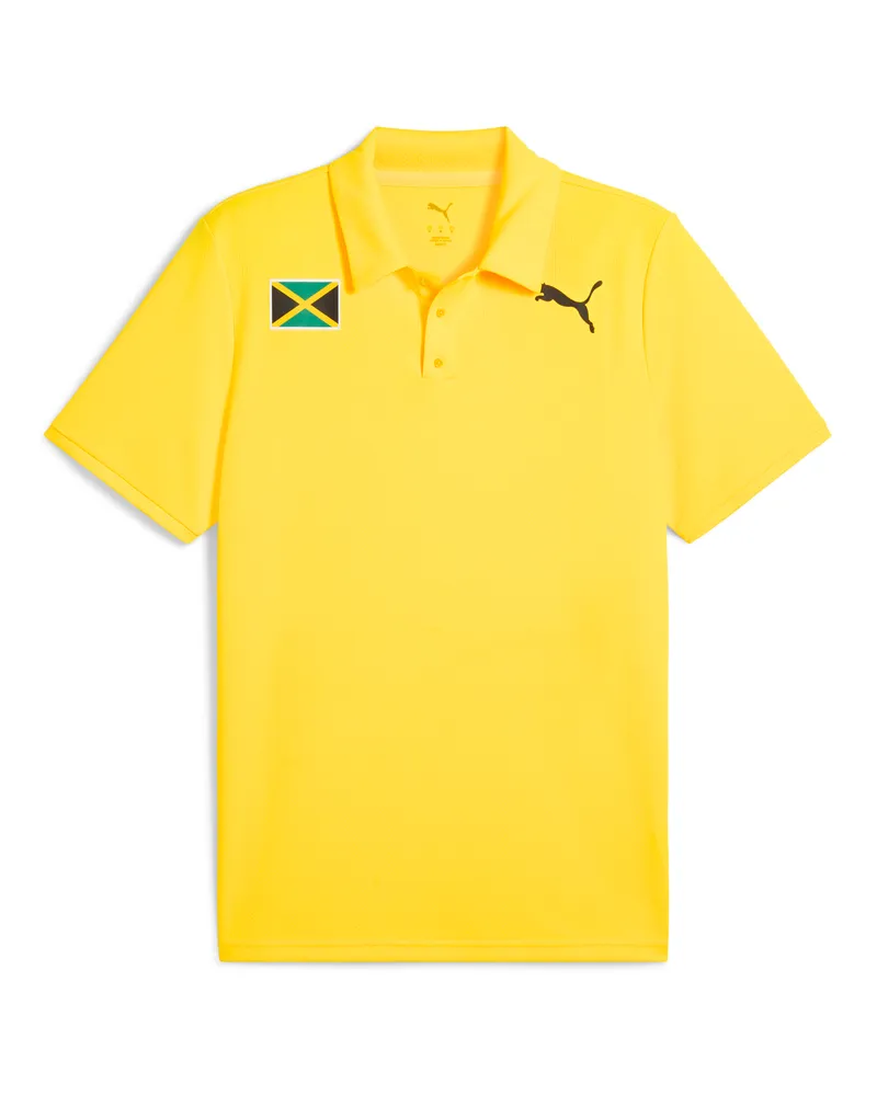 Puma Polo  x JAMAICA Performance da uomo, Abbigliamento, Giallo Yellow