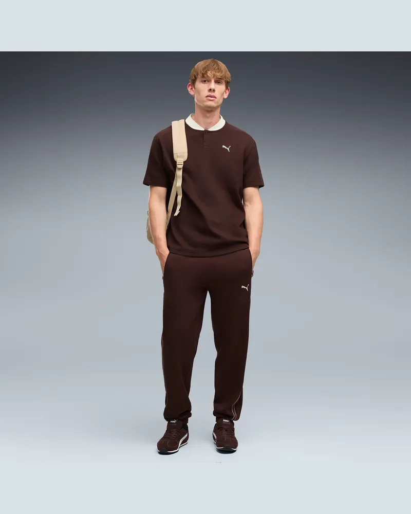 Puma Pantaloni della tuta  Class da uomo, Abbigliamento, Marrone Brown