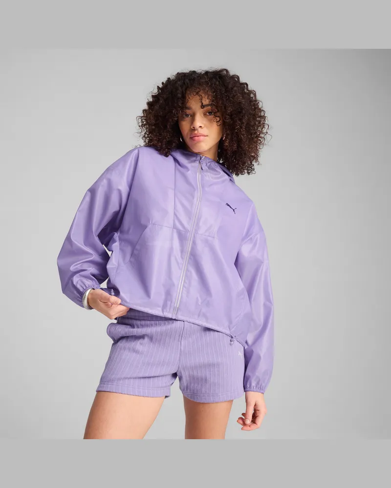 Puma Giacca a vento oversize WARDROBE ESS da donna, Abbigliamento, Viola Purple