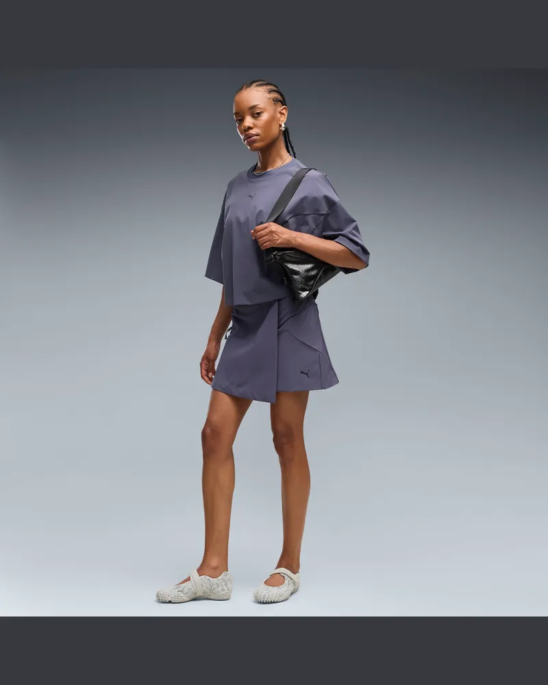 Puma Gonna elasticizzata a 4 vie TECH SENSE da donna, Abbigliamento, Grigio Gray