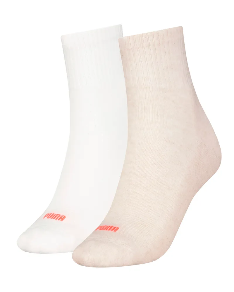 Puma Calzini corti  Heart in confezione doppia da donna, Accessori, Beige Beige