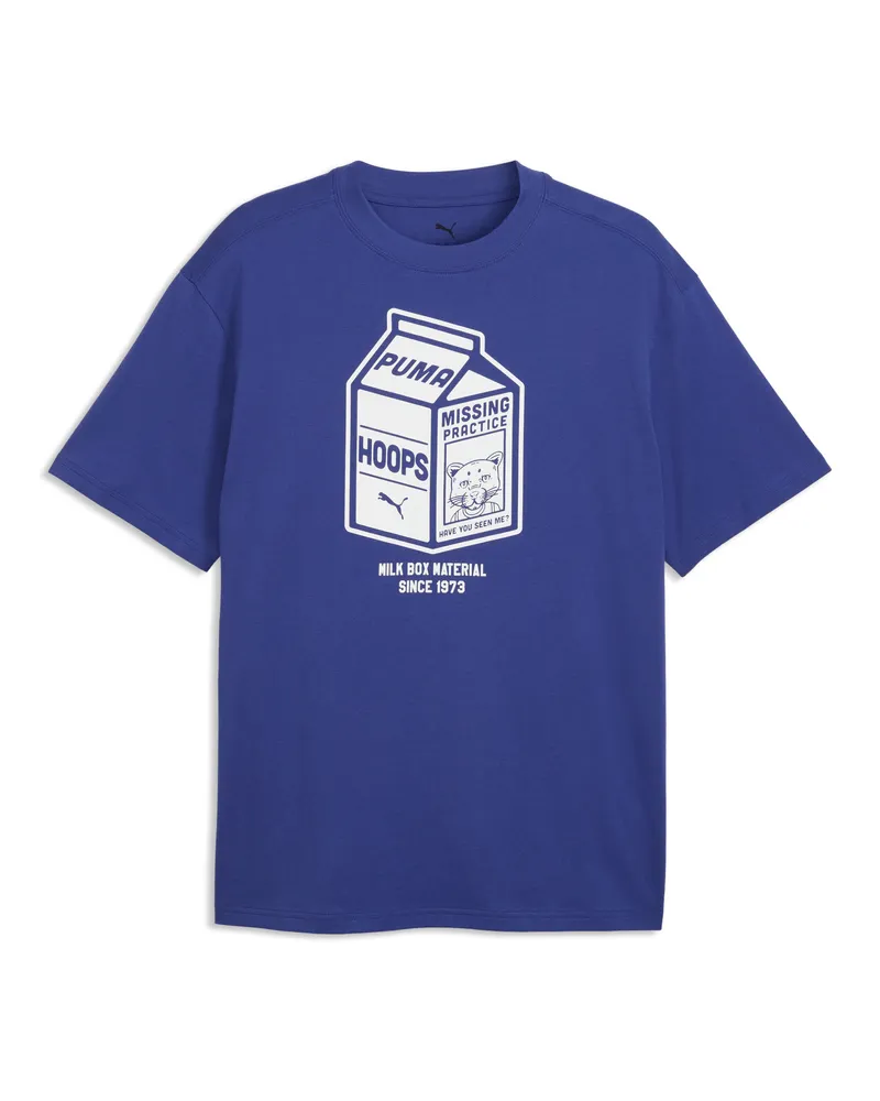 Puma T-shirt Junior Varsity dal taglio morbido da uomo, Abbigliamento, Blu Blue