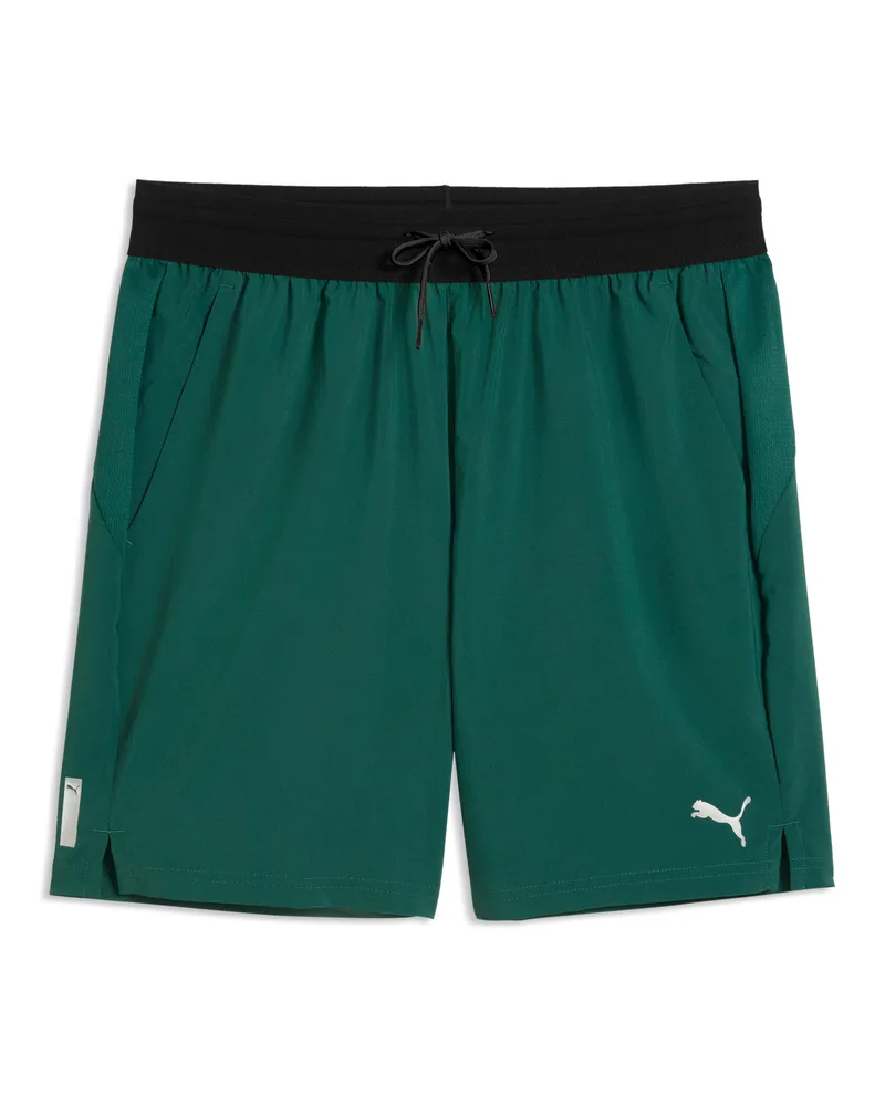 Puma Shorts in tessuto PWRTRAIN 7” da uomo, Accessori, Verde Green
