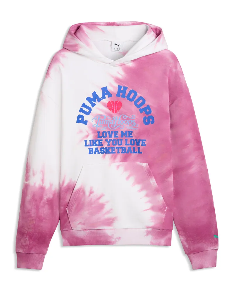 Puma Felpa con cappuccio da basket What The Fun da uomo, Accessori, Rosa Pink