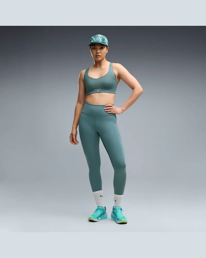Puma Pantaloni aderenti  x HYROX PWRMODE 7/8 da donna, Accessori, Verde Green