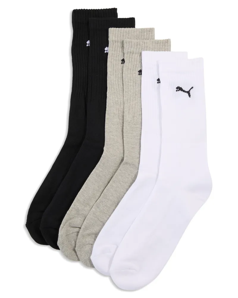 Puma Calzini  Unisex (confezione da 3), Abbigliamento, Bianco White